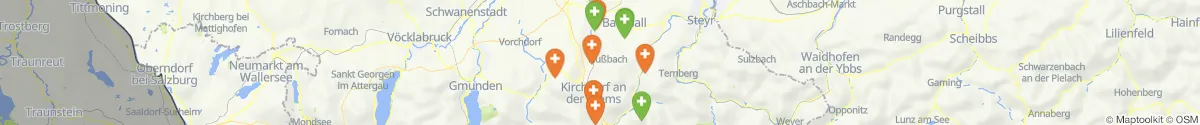 Map view for Pharmacies emergency services nearby Nußbach (Kirchdorf, Oberösterreich)